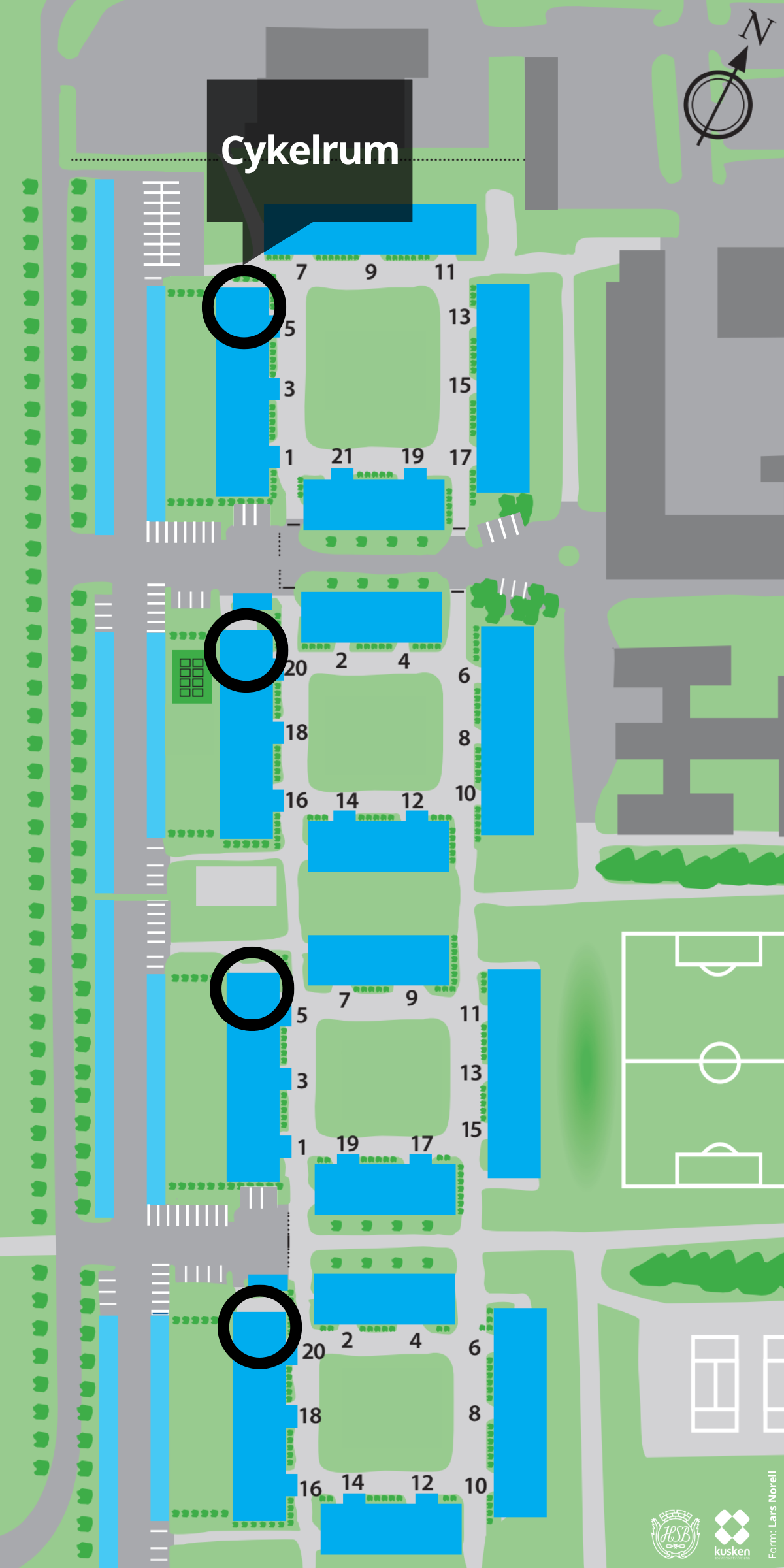 Cykelrum i Brf Kusken